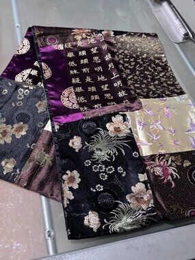 ✨🏮 Pier 1 Imports Asian-Inspired Patchwork Table Runner – Timeless Elegance 🏮✨